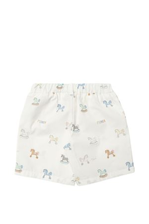 Shorts con stampa FENDI KIDS | BMF268AVW9F0ZA0